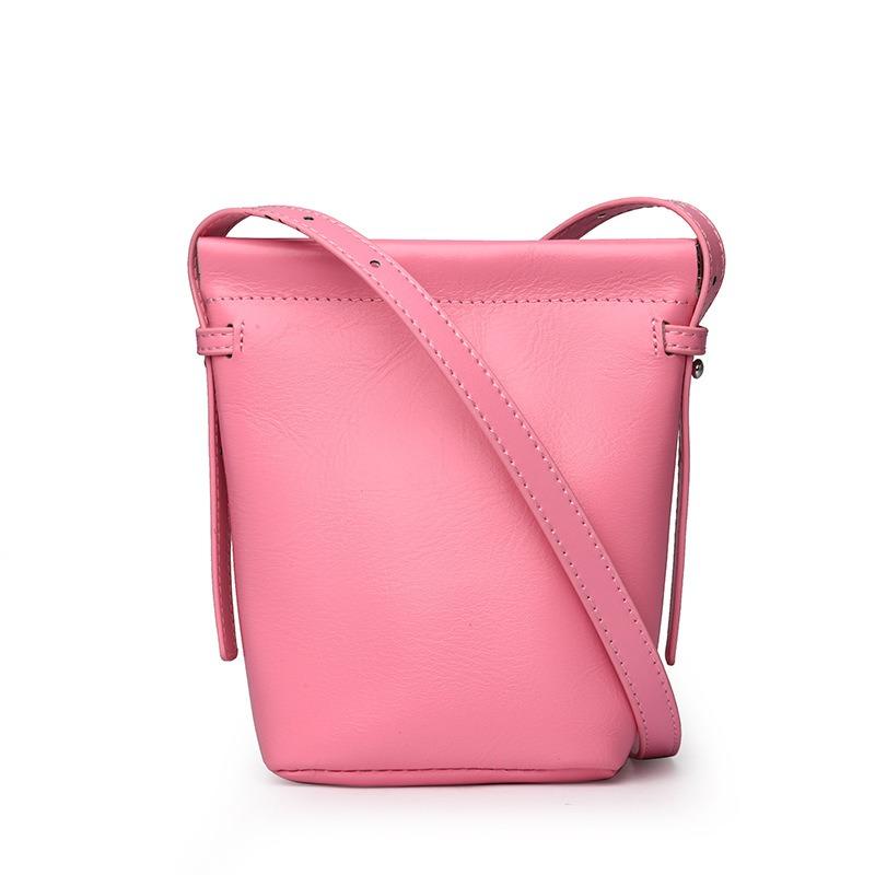 Portable commuter mobile phone bucket bag women's new simple shoulder bag fashionable multi-color versatile crossbody bag