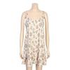 Barbara Beige Flower Modal Tank Dress  Ggw1033 