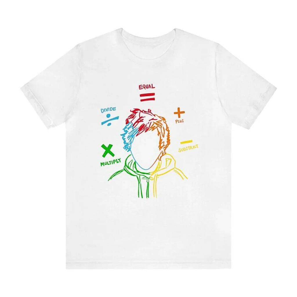 Ed Sheeran  Tour Graphic 100Cotton Shirt Unisex Y2k Hiphop Graphic 2026 Summer Mens Oneck Short Sleeve Tshirt Fan Gift