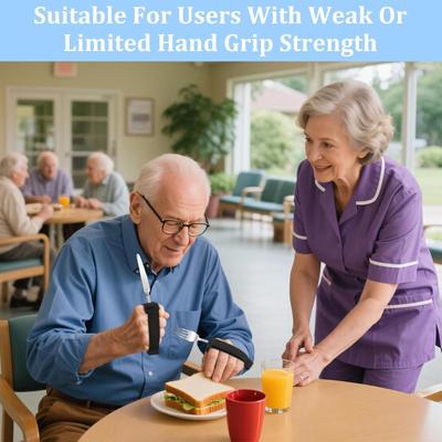 Utensil Holder Hand Strap Adjustable Hand Strap For Holding Utensils Grip Aid Eating Assistance Cuff For Support Weak Grip Daily