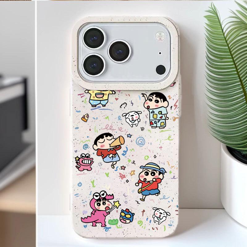 Mischievous Shin-chan Apple Case for iPhone 17/14 Pro Max/15/13: Cute Japan & Korea Cartoon Design