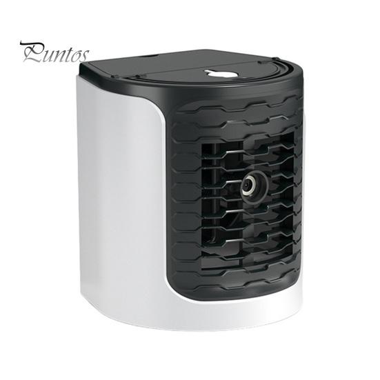 

Портативный вентилятор кондиционирования воздуха с легкой ручкой Регулируемый малошумный настольный охлаждающий вентилятор Plug-Play белый