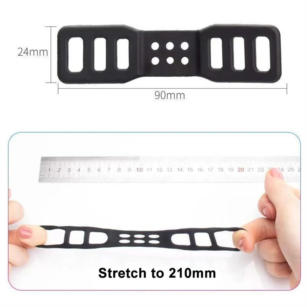 Silicone Bandage Bicycle Light Bandage Cycling Elastic Strap Silicone Straps Mount Bike Light Mount