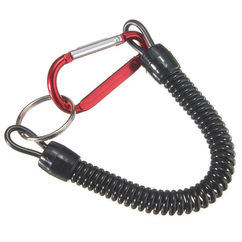 Carabiner Multi-Function Anti-Lost Spring Rope & Lure Pliers for Fishing Accessories