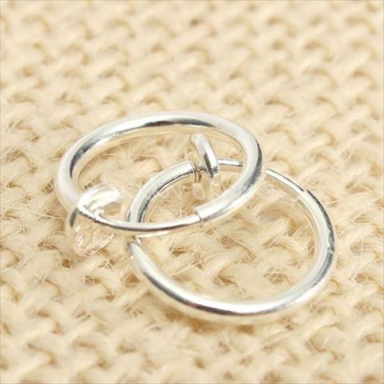 8 Pezzi Anello Naso Delicato sulla Pelle Senza Piercing Anello Naso in Metallo Cerchio per Uomini