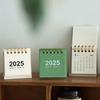 Thick Paper Mini Desktop Calendar Creative Standing Flip Calendar  Office Ornaments