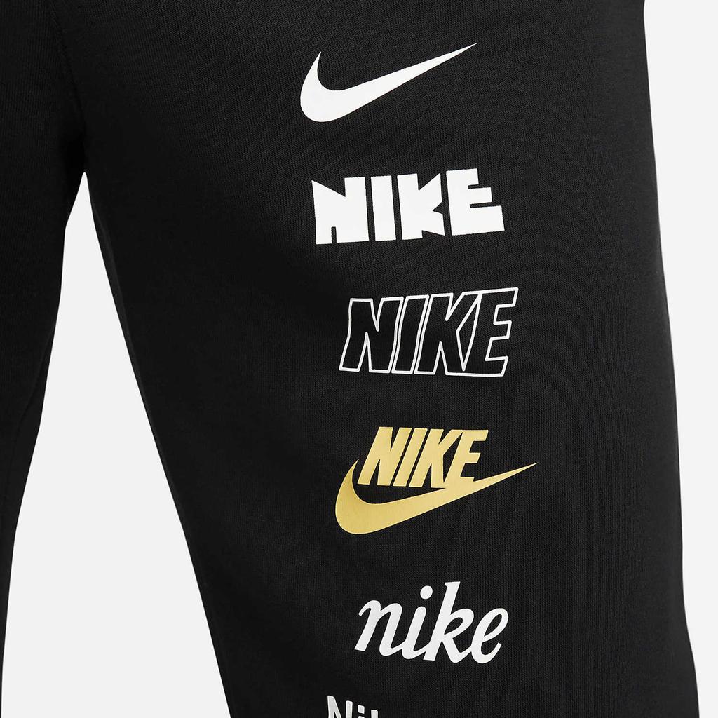 Nike Minimalist Logo Print Pullover Hoodie And Jogger Set Unisex Activewear Black DX0796-010+BV4127-010