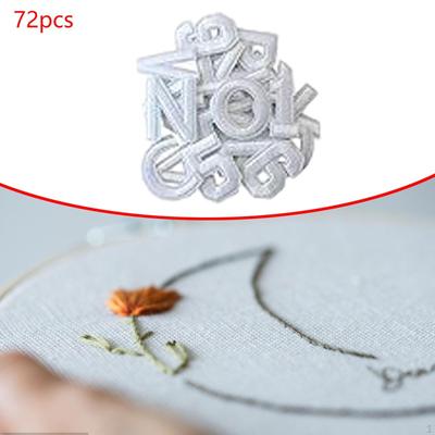 Applique Patches Letter and Number Assorted Iron On Embroidered for Jackets