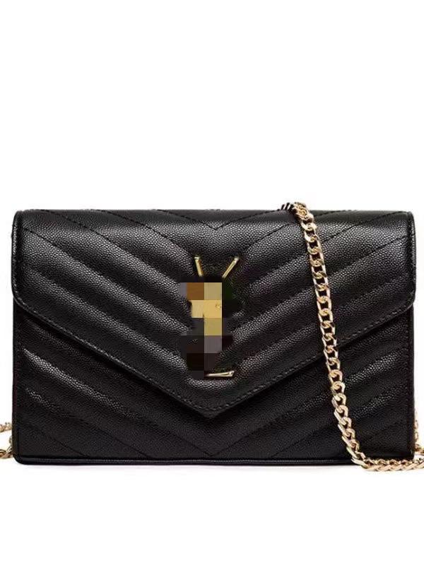 YSL Mini Dionysus Kaviar Rindsleder Umschlag Schultertasche mit Kette