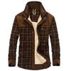 Männer Herbst Winter Casual Dicke Warme Shirts Camisa Masculina Chemise Homme Männlichen Militarcoaty Wolle Fleece Mäntel