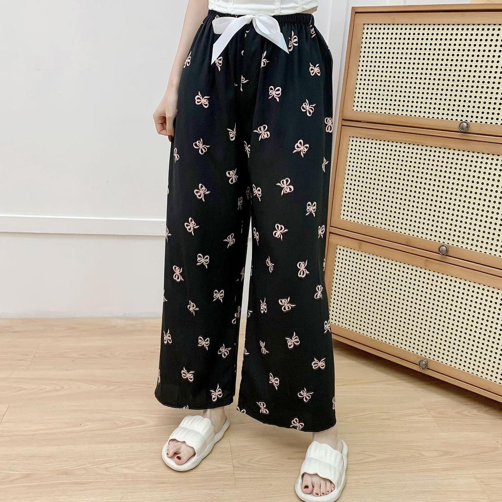 Cotton Silk Pajama Pants for Women, New Summer Style, Thin Cotton Casual Pants, Can Be Worn Outside, Large Size Home Pants
