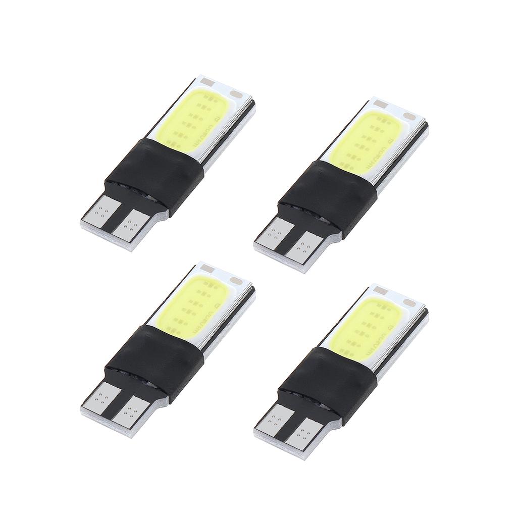 4/2Pcs T10 W5W 194 168 2825 12961 White LED 6W No Error COB Canbus Side Lamp Wedge Light Bulb