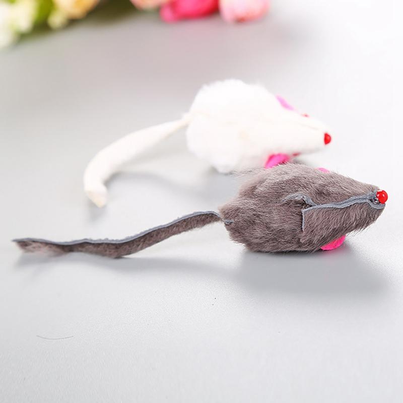 2pcs Cat Mice Toy Simulated Cat Toys False Mouse Pet Cat Toys Mini Funny Playing Toys For Cats Plush