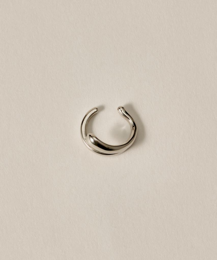 Novice Tokyo Mini Double Layered Ear Cuff / Silver