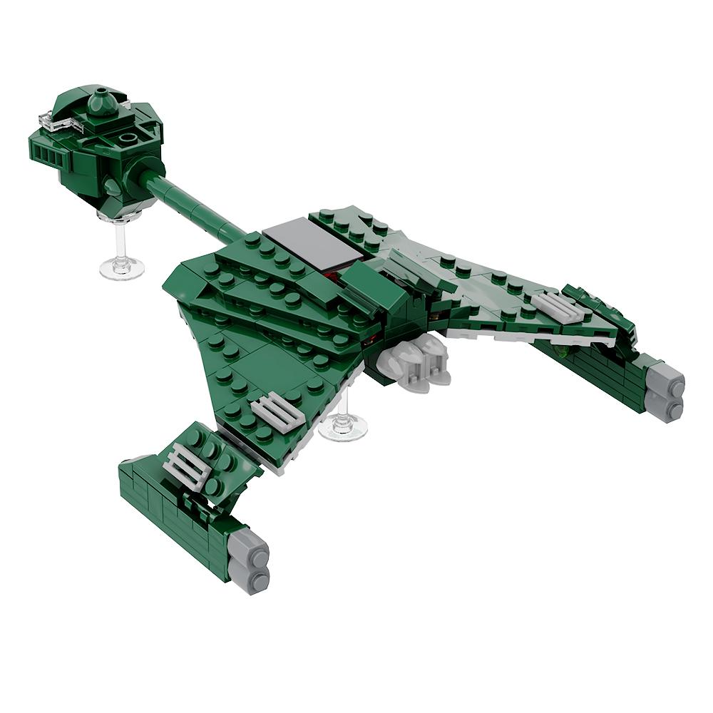Gobricks MOC Klingon D7 Nave da Battaglia Crociera Modello Blocchi di Costruzione Giocattoli Educativi Set Astronave Mattoncino Per Bambino Regalo di Compleanno