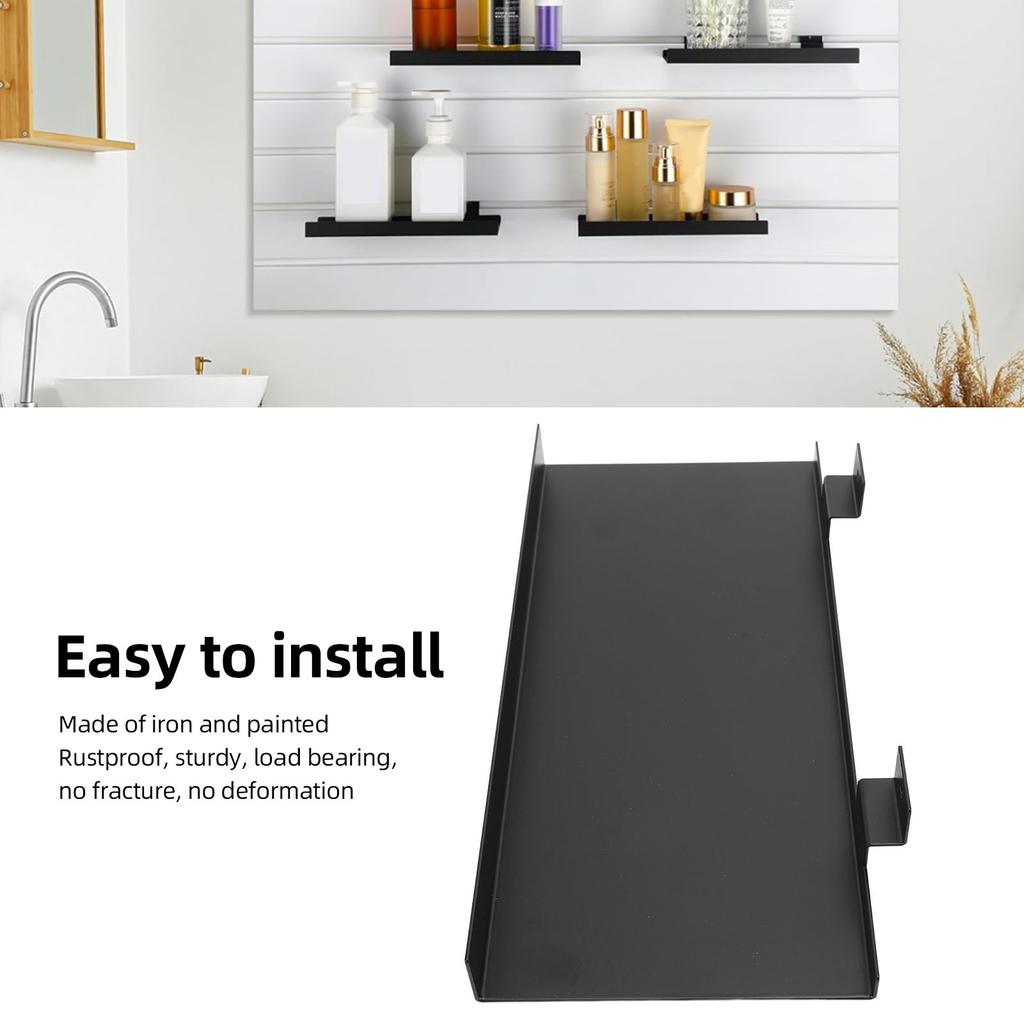 Wall Mounted Shelf Metal Floating Shelf Display Rack for Figurines Crafts Photo Frames