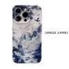 Blue White Landscape Art IPhone17 Must-Haves Phone Case for IPhone 17 16 15 14 13 12 Pro Max Plus Double-layer Back Cover