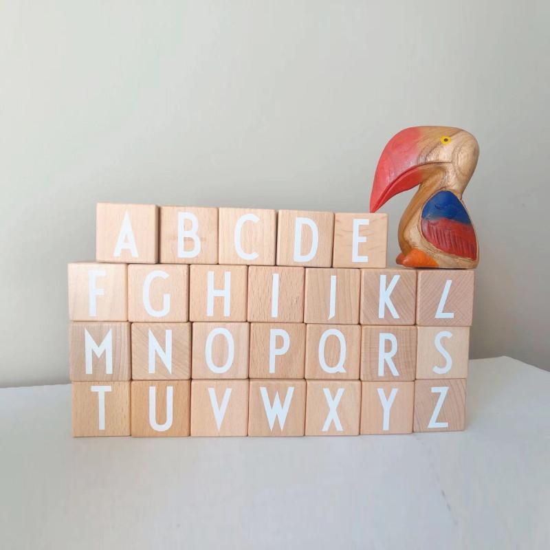 Letter Cube 26 Building Block Children Puzzle Toy Set For Interaction Kid