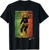 Bob Marley Rasta Football T-Shirt Unisex T-Shirt - Men's Summer Cotton Graphic Tee