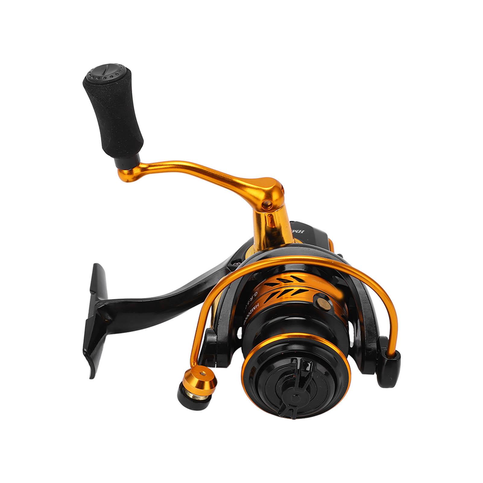 Spinning Fishing Reel 5.0:1 High Speed Bait Casting Metal Fishing Reel 4+1BB Shallow Line Cup for Freshwater Fishing HM-2000S