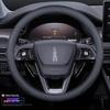 Premium Genuine Leather Steering Wheel Cover for Lincoln Z, Corsair, Navigator, MKC, MKZ, Nautilus – All-Season Protection.
