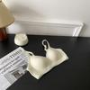 Soft Seamless Bra Small Bust Women Wireless 3/4 Cup With Side Support Lift Daily Comfort Underwear In Nylon