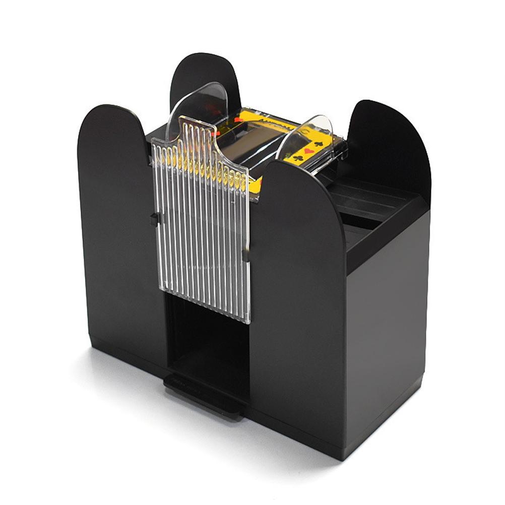 Automatic Card Shuffler Electric 6 Decks Battery Operated Card Mixing Machine