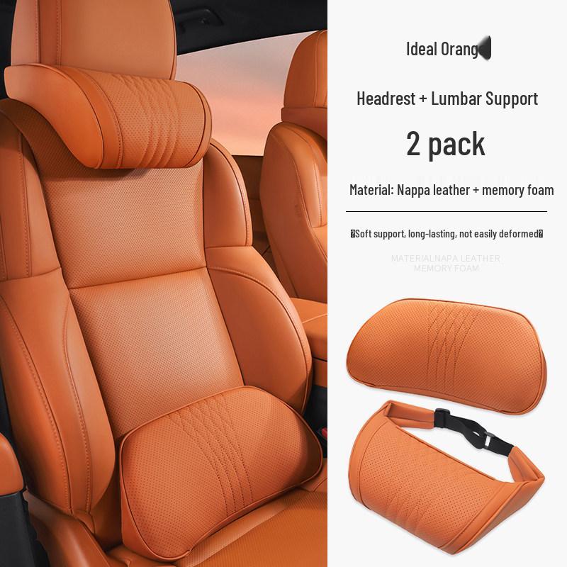 Xpeng P7/P5 Headrest Neck Pillow & Lumbar Support Cushion for Comfort in Car Interior