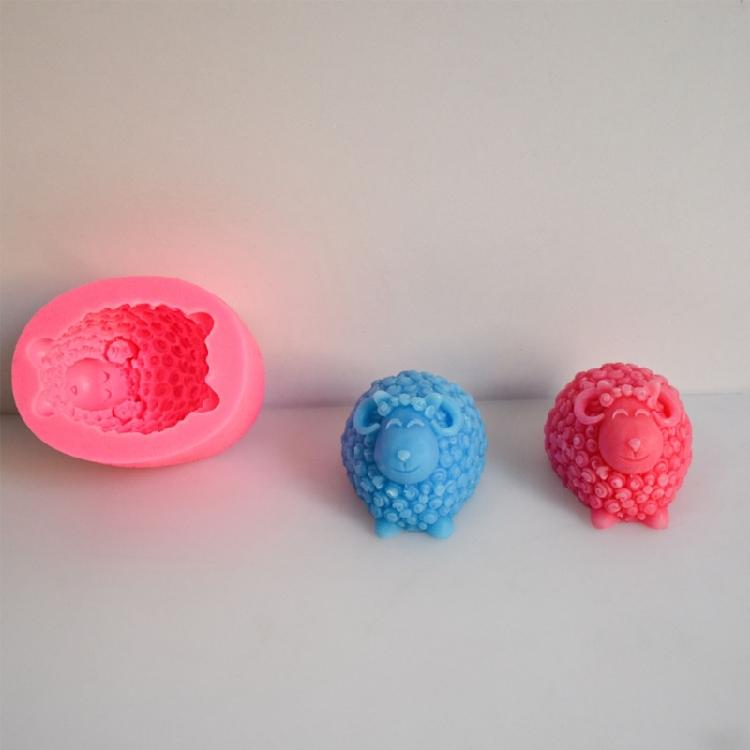 Lovely-Sheep Candle Silicone Mold DIY Making Soap Plaster-Resin Craft Holiday