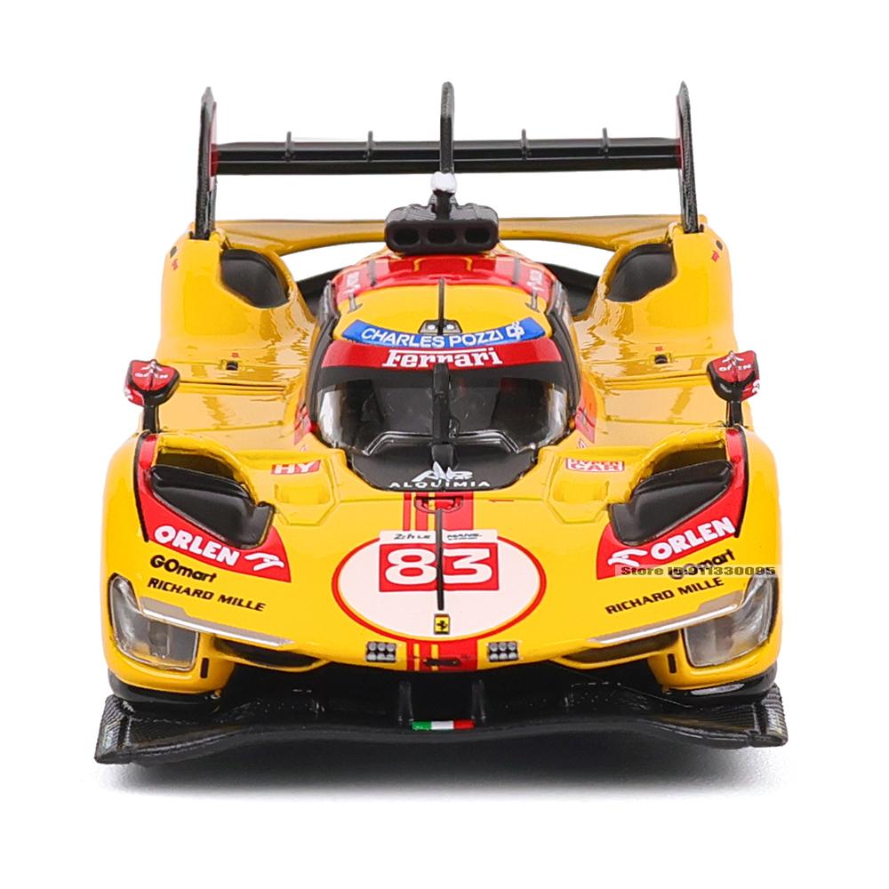 Bburago 1:43 24 HEURES DU MANS 2024 Ferrari 499P No.83 racing model simulation car model alloy car toy male collection gift