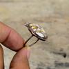 Brecciated Mookaite Ring Electroformed Copper Ring Adjustable Rings Handmade Gemstone Ring Very Pretty Electroformed Jewelry Engagement Gift