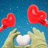 Cute Heart-Shaped Snowball Maker for Kids - 2-in-1 Sand & Snow Mold with Comfortable Handle