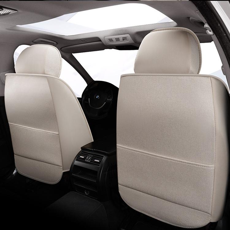 5-Seat Car Seat Cover Set, Full Car Seat Cushion Linen Car Seat Cover, All-Season Car Seat Cover Set, Compatible with Five-Seat Vehicles