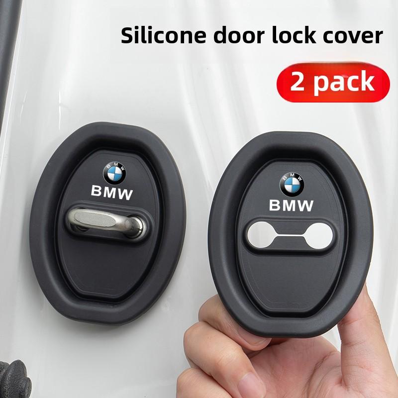 Premium Silicone Car Door Lock Latches Protector Pads Shock Absorbing Anti-Shake Buffer Cushion For BMW Car Interior Decor Acces