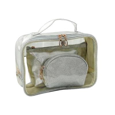 Tumecos Portable Cosmetic Multifunctional Transparent Makeup Toiletry Storage Makeup Toiletry Bag for Makeup and Skincare Multifunctional Toiletry Bag