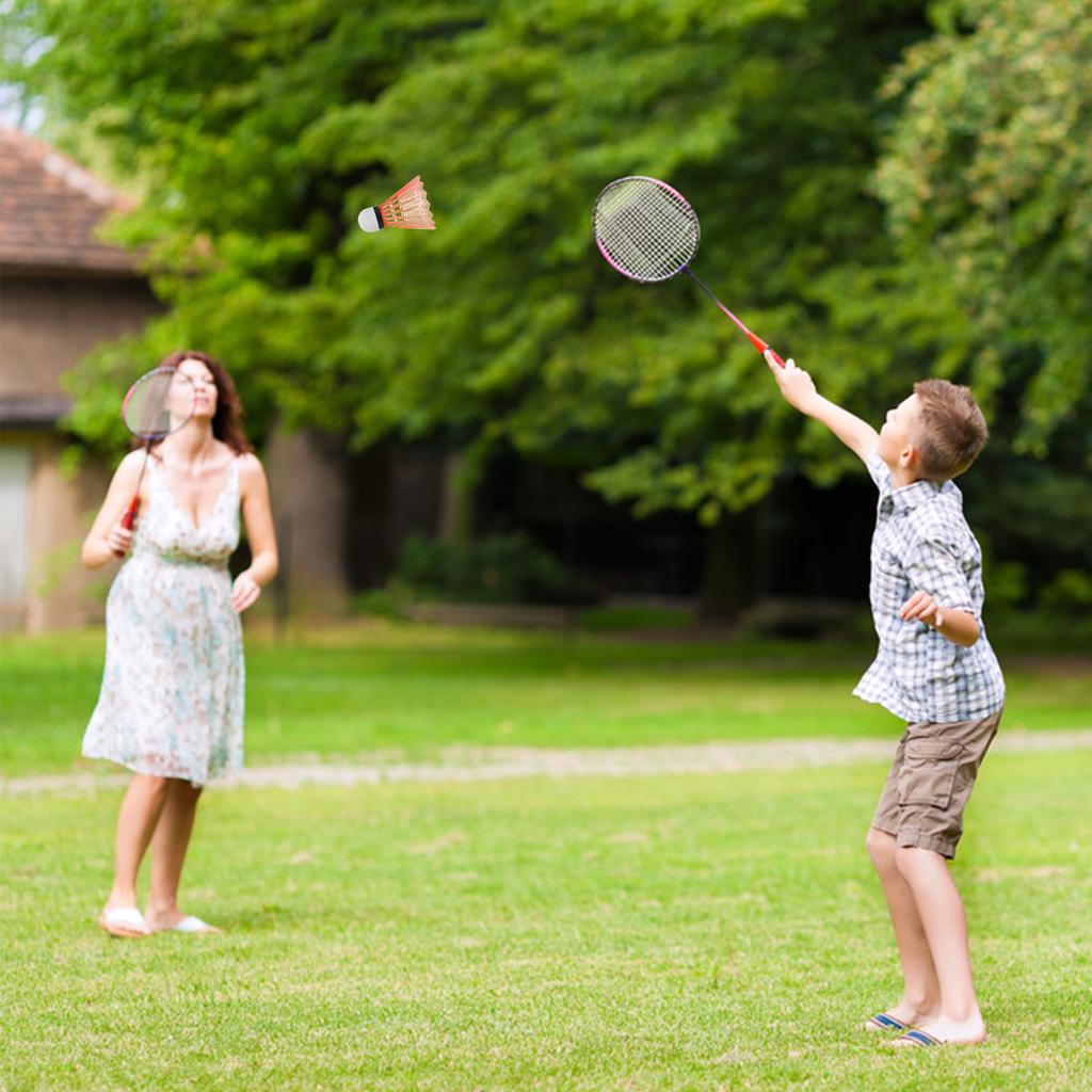 12pcs Nylon Shuttlecocks Plastic Badminton Shuttlecocks Indoor Outdoor Sports Badminton Balls Windproof Shuttlecock