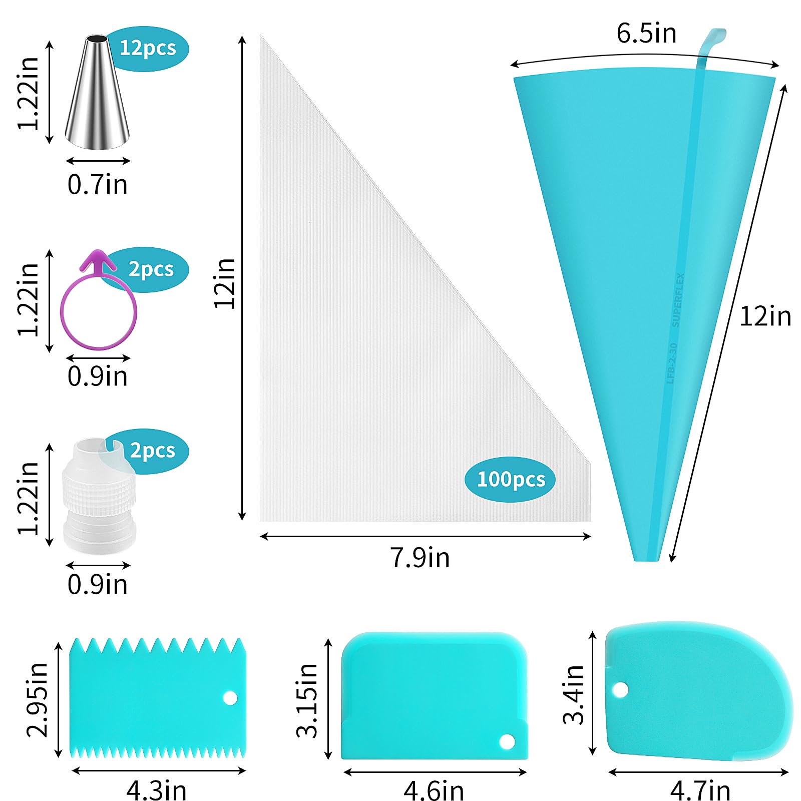 

Кондитерские мешки и наборы для насадок Мешки для кондитерских изделий Мешки для глазури Одноразовые для тортов Наборы для украшения Принадлежности Муфты Скребок Принадлежности для выпечки