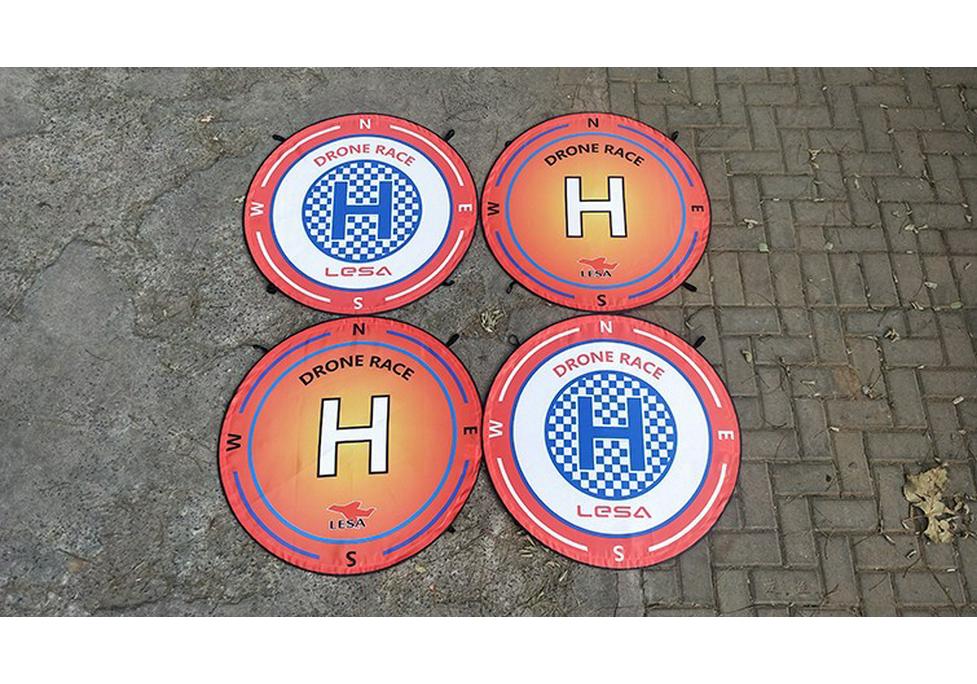 FPV Drone Training Ground: 80cm Landing Pad for Competition and Practice 1 Bag (1 Gate) оранжевый