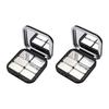 Magnetic Shut Cosmetic Storage Boxes Makeup Holder Matte Finish Empty Eyeshadow Palette For Purse Or Travel