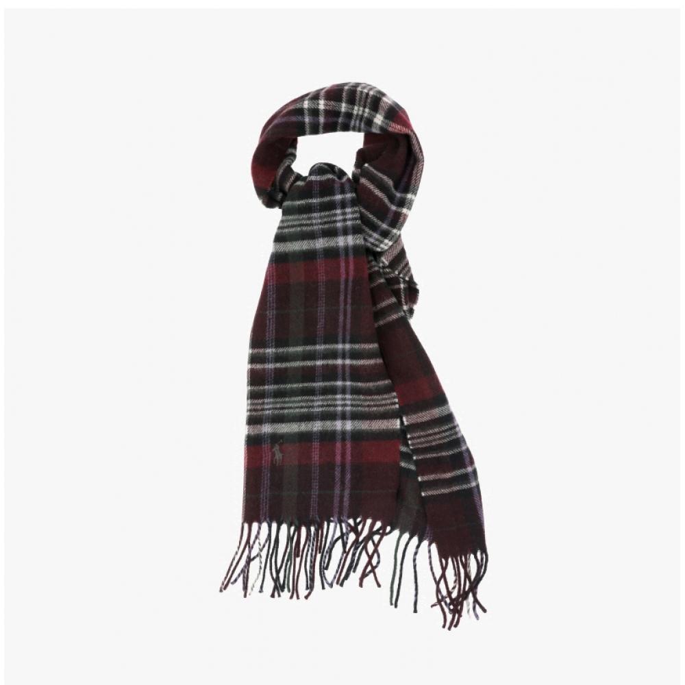 Polo Ralph Lauren Fringe Plaid Check Scarf Pc0999 614