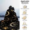 1pc Moon Printing Lightweight Flannel Blanket, Comfortable and Warm Blanket, for Camping Sofa Bed and Couch Office, Suitable for Gift Blanket