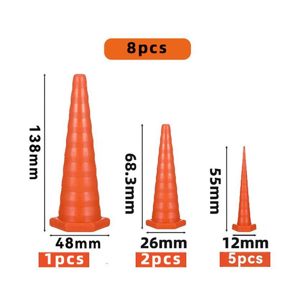 Гидравлический стопорный шланг Резиновая защита шланга Легкая установка 8PCS