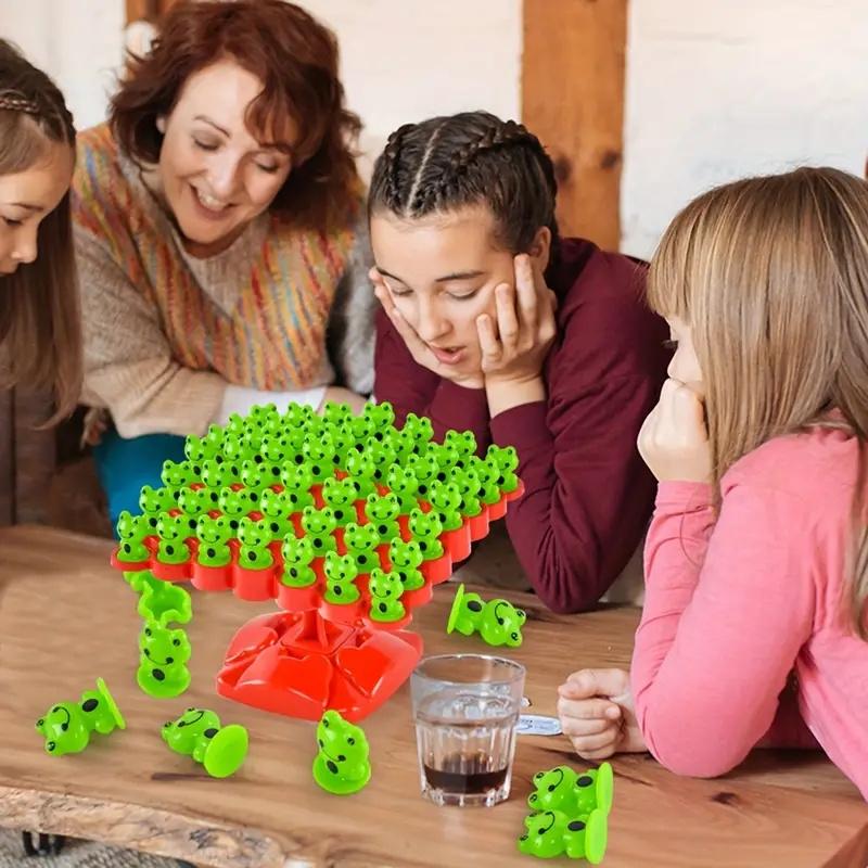 1 set Frog Balance Toy Educational Focus Training Toy Parent- Child Party Multiplayer Puzzle Game Toys Festival Party Gifts