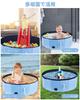DEWEL Pet Pool for Dogs, Cats, and Kids, Suitable for Small and Medium Dogs, Foldable, Baby-Friendly, Made of PVC Composite Material with Drain Plug