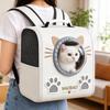 Breathable Mesh Space Capsule Cat Backpack Transparent Window Cat Travel Bag  Outdoor Walking