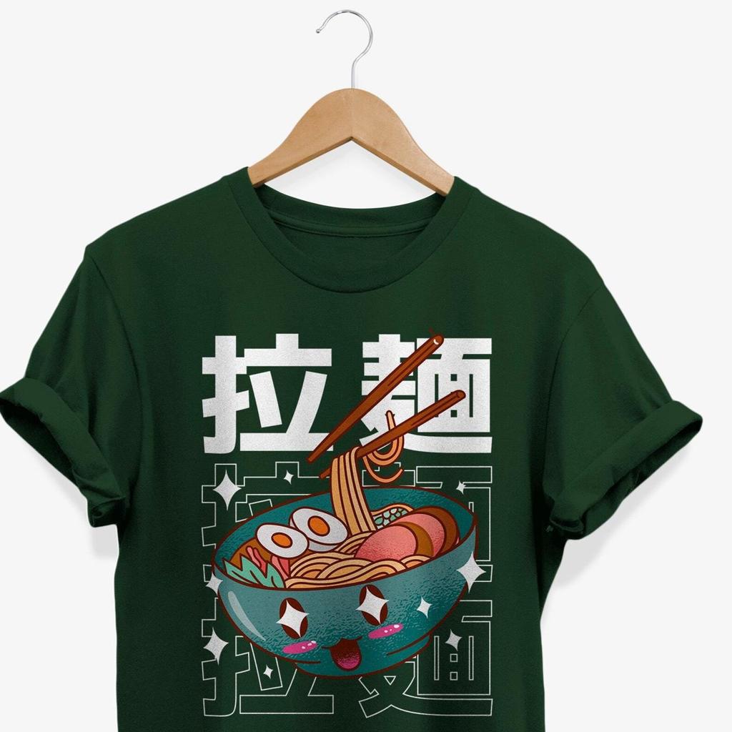 Kawaii Ramen Noodles Monster T-shirt: Retro Anime Foodie Gift