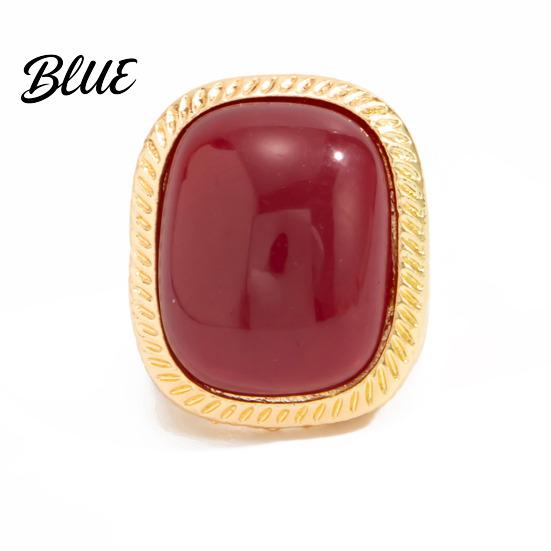 Vintage Style Ring/Earrings Women Ring/Earrings with Large Square Stone Retro