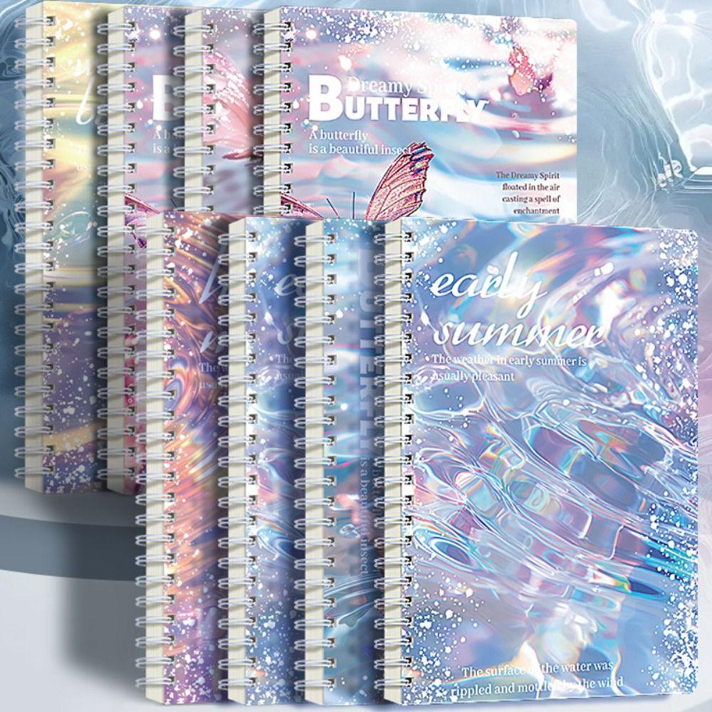 

Color Spiral Notebooks A5 Diary Book Multi-functional Hand Account Book Students 09-Random 1PC