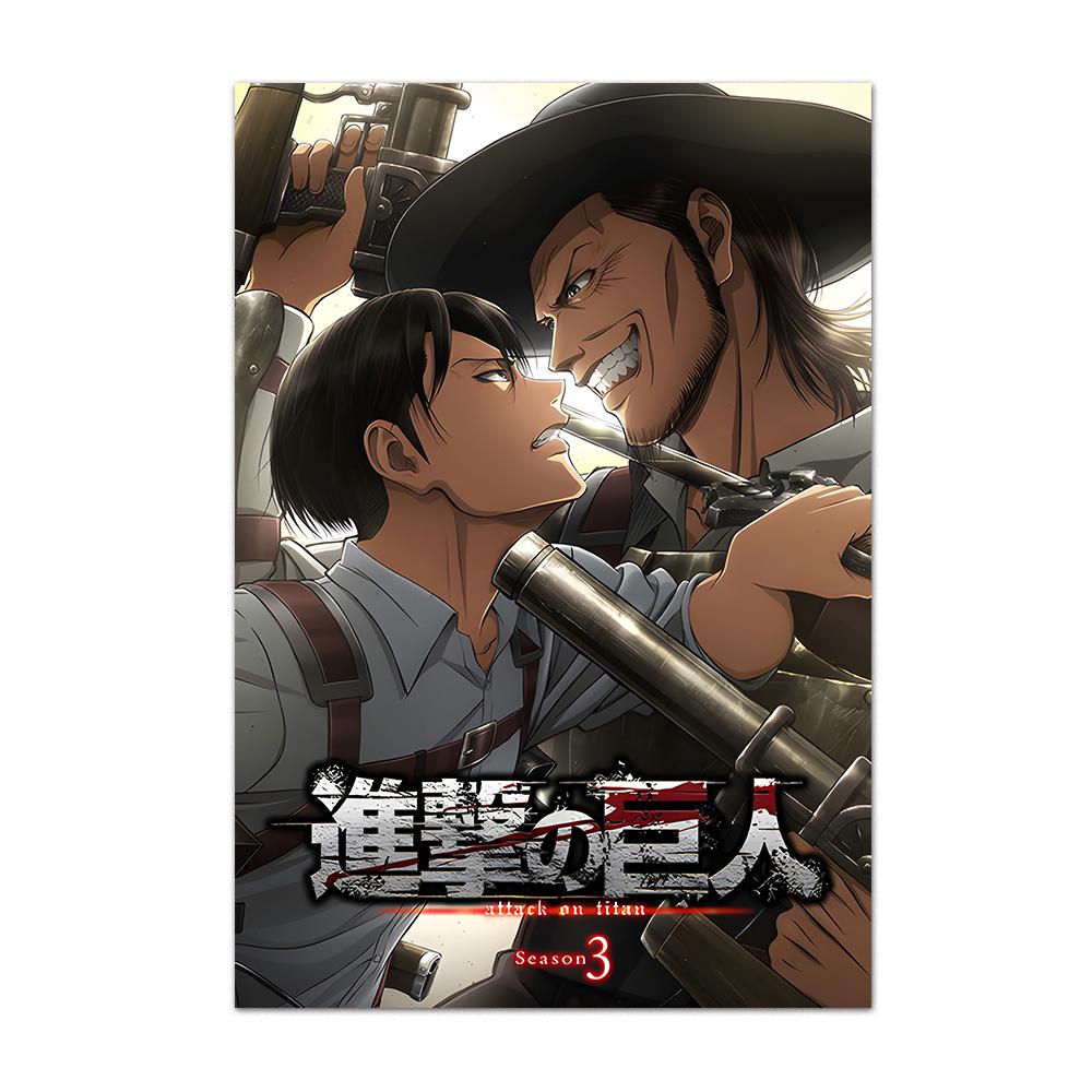 Attack on Titan Anime Poster Levi Micas Allen Zuhause Wandmalerei auf Leinwanddruck Fotos Kinderzimmer Dekor im Wohnzimmer Fresko