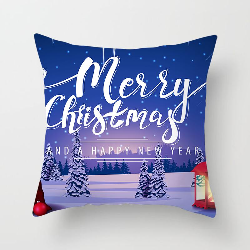 Christmas Throw Pillow Set Santa Claus Sofa Gift Home Decor Pillowcase Christmas Gift Pillowcase
